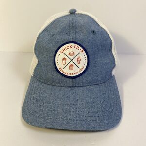 Chick-fil-A One Signature Member Hat Blue White Mesh Trucker Snapback Cap